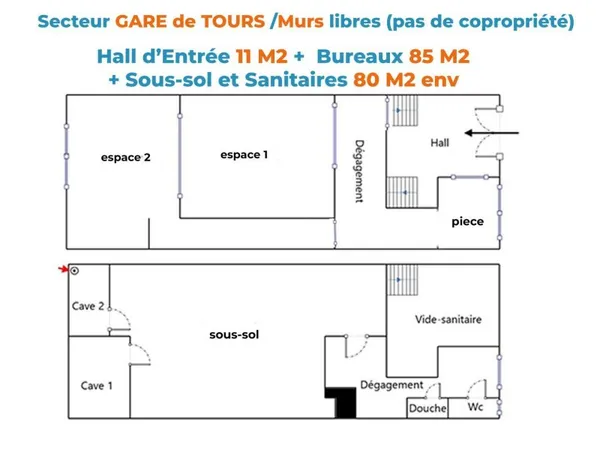 Local commercial 176 m²