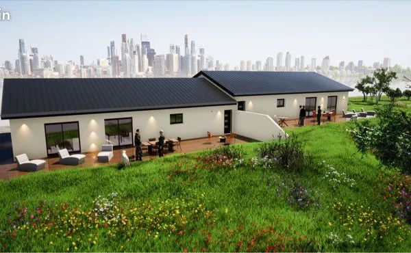 Projet maison ou appartements à bâtir de 330m2 déjà viabilisé en deux parcelles sur 1950m2 de terrai