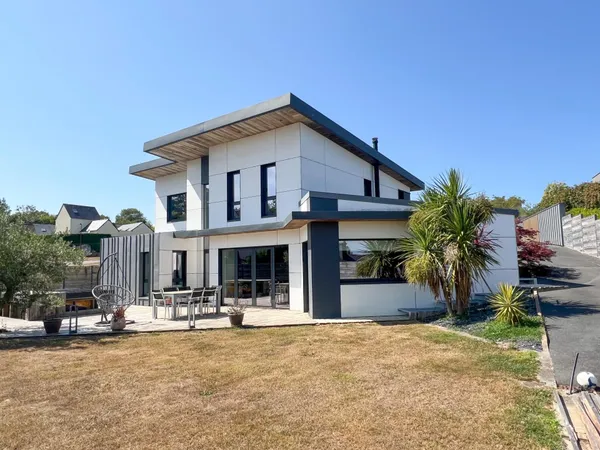 Maison en ossature bois contemporaine 4 chambres