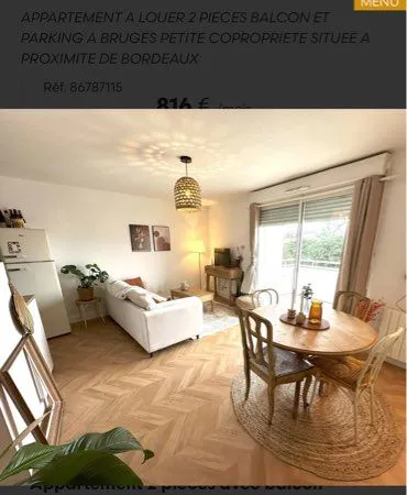 Appartement meublé