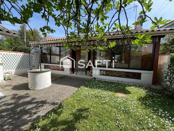 Talence maison de plain pied 3 chambres avec garage de 37m² proche du tram dans une rue calme