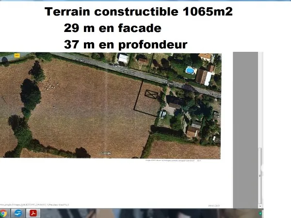 Terrain 1065 m²