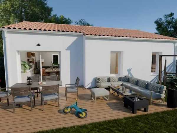 Maison moderne Marine 2 Chs 84.5m², jardin accueillant à La Roche-sur-Yon