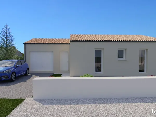 Maison de 67.3 m² sur un terrain de 473 m² à NOUAILLE-MAUPERTUIS en VIENNE (86)