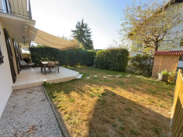 EXCLU SERGY 01630, GRAND T3 AVEC JARDIN, CAVE ET GARAGE