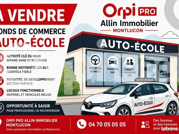 Fonds de commerce 35 m²