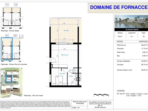 Appartement 2 pièces 43 m²