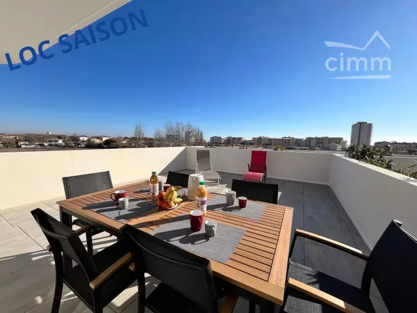 MAGNIFIQUE T3 NEUF AVEC GRANDE TERRASSE ET PISCINE