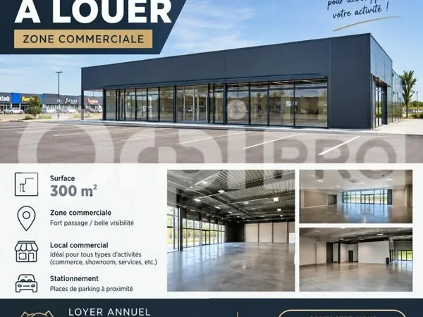 Local commercial 300 m²