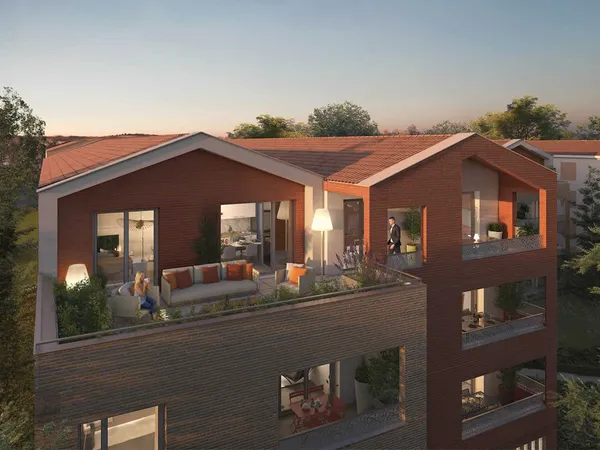 1ppartement T3 de 65,5m² + balcon de 6m²