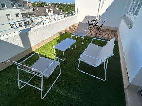 T2 hyper centre toit terrasse