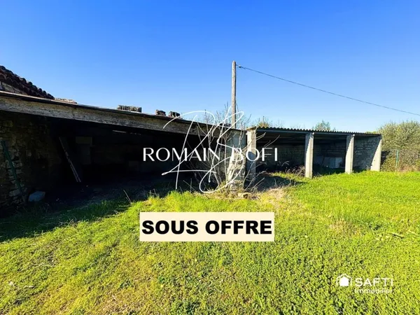 Local ouvert 60m2 sur 300m2 de terrain