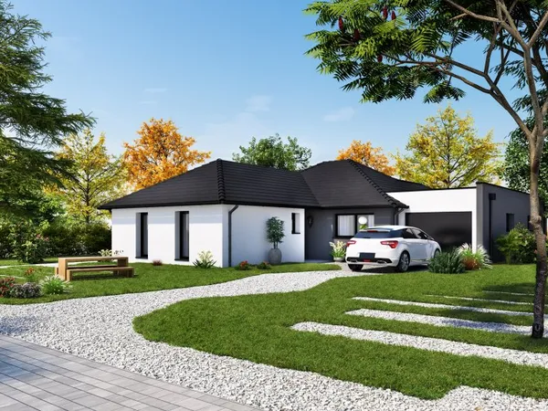 Terrain + maison 136 m²
