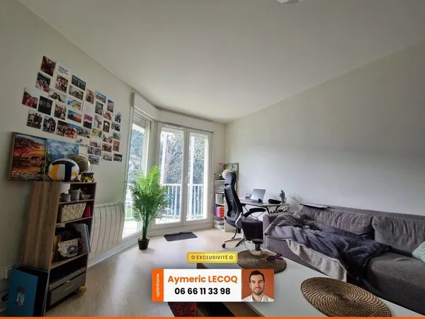 T2 avec balcon vue sur Loire et parc boisé
