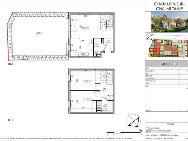 Programme neuf à vendre Châtillon Sur Chalaronne - LOT A003