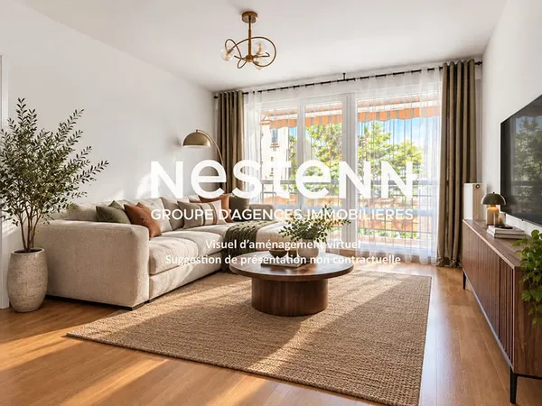 Appartement T2 BRON - 48m2 - 3è étage - Balcon - Parking privé - BRON DESGNETTES