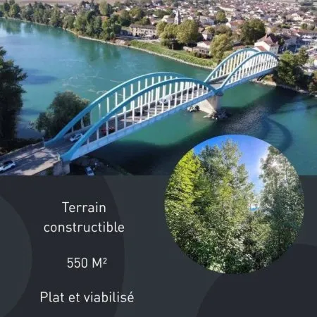 Terrain constructible 550 m²