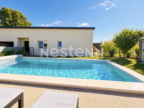 Maison ? Berric ? Plain-pied avec piscine chauffée ? 105 m² ? 3 chambres