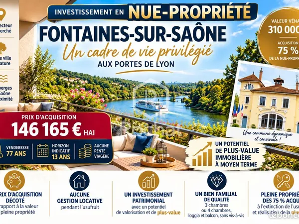 Appartement en viager 5 pièces 104 m²