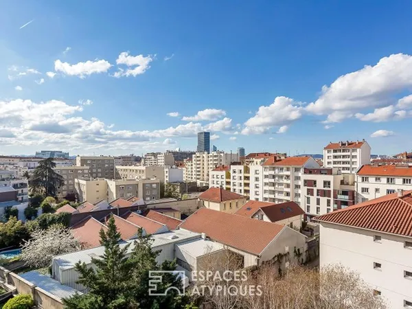 Appartement duplex en dernier étage avec grandes terrasses