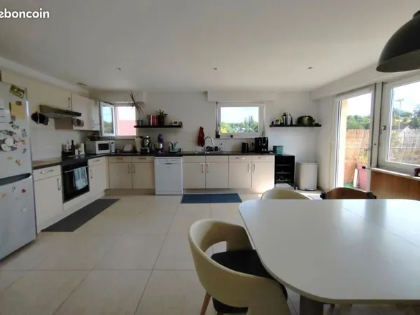 Appartement 6 pièces avec toit-terrasse , garage et jardin