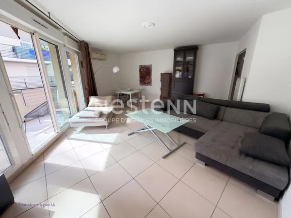 EXCLUSIVITÉ NICE RIQUIER 3 PIÈCES AVEC 2 BALCONS ET GARAGE FERMÉ RÉSIDENCE RÉCENTE
