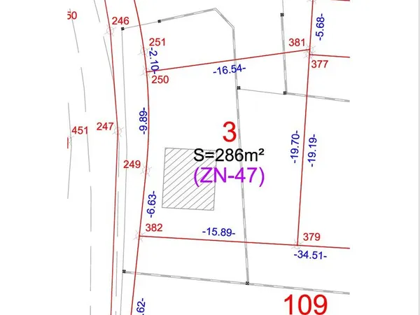 Terrain 286 m² Sérignan