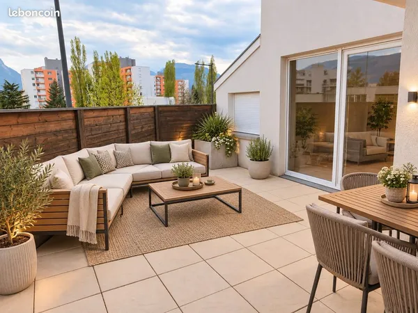 T3 lumineux de 70 m², terrasses 45 m²