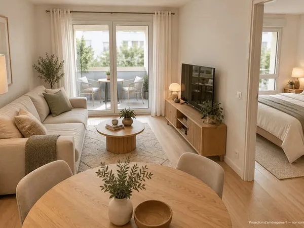 Appartement 2 pièces 37 m²