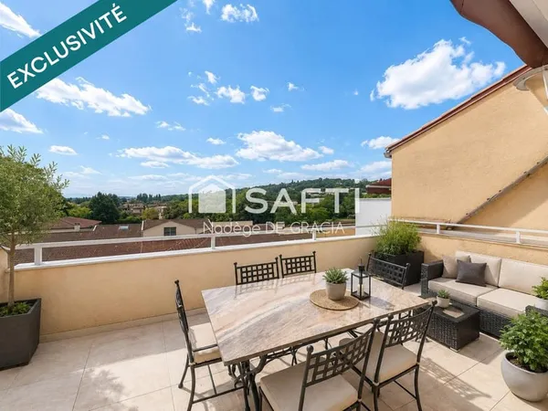 Beau T3 bis 80 m² au dernier étage  Terrasse de 15 m² + garage