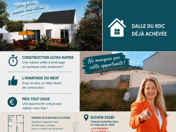 Terrain en individuel 350 m²