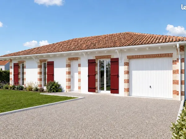 Maison landaise 3 chambres + bureau sur terrain de 726 m²