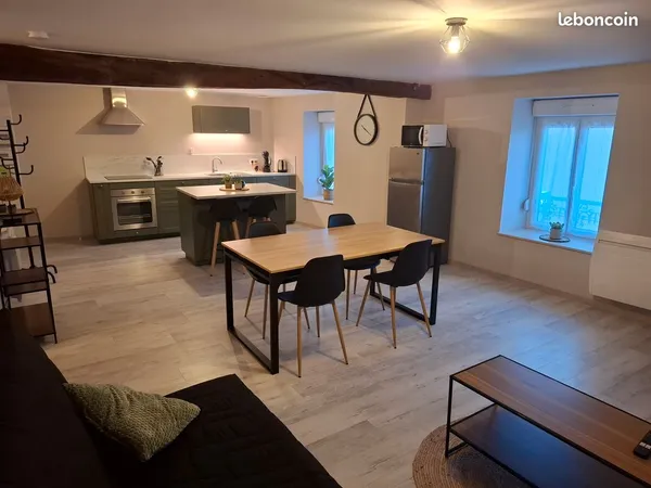 Bel appartement meublé neuf - centre-ville de jussey