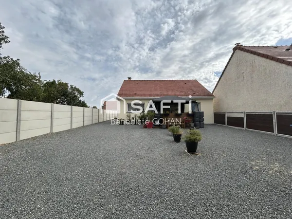 Pavillon de 2019, plain-pied, deux chambres, terrain clos