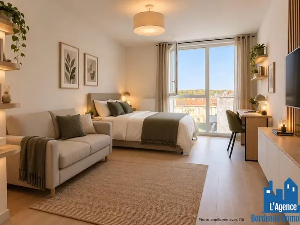 EXCLUSIVITÉ !!! BORDEAUX - BASTIDE-BENAUGE - APPARTEMENT TYPE 1 DE 25 M² + PLACE DE PARKING SOUS-SOL