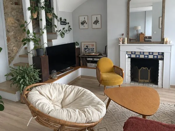 Maison de caractère - 140 m² - 4 chambres + bureau - jardin clos