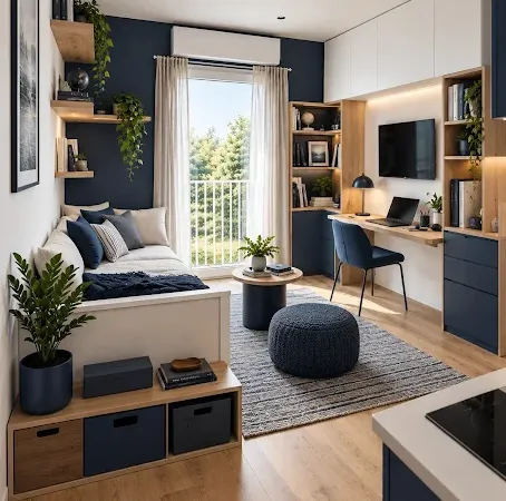 Studio 1 pièce 19 m²