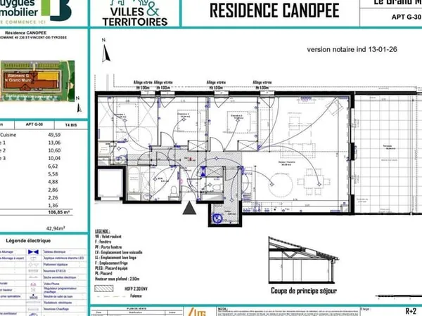 Appartement 4 pièces 107 m²