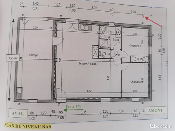 Location maison 2 chambres