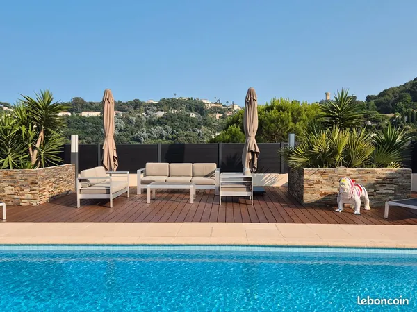 Location meublée 5 pièces terrain et piscine privée