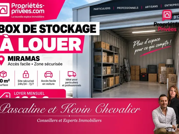 MIRAMAS - À LOUER, BOX DE STOCKAGE