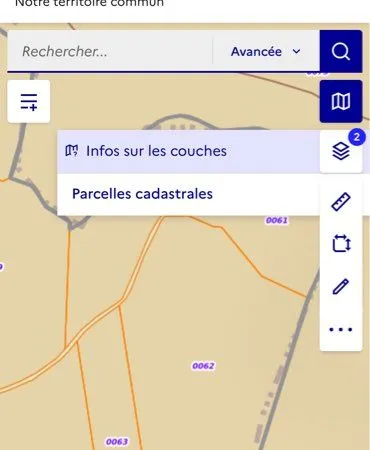 Vend parcelle boisée