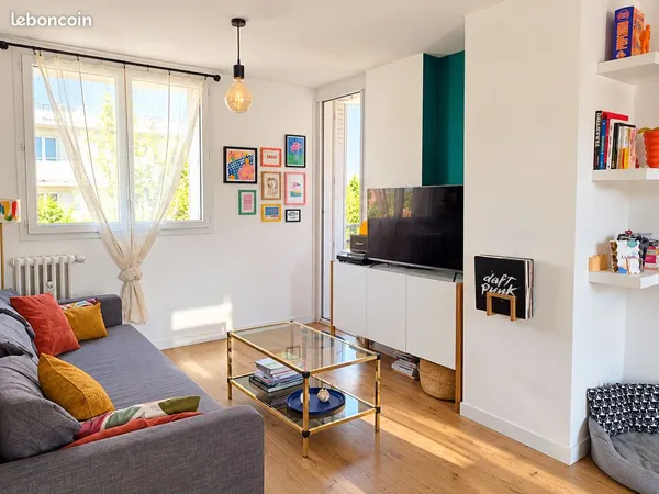 Toulouse Pont des Demoiselles - T3 rénové de 59 m², traversant, 2 balcons et cave