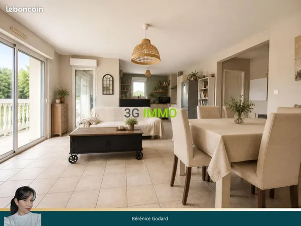 Vente | Appartement T3 | 3p | 2ch | 68.34 m² | Saint-Martin-de-Hinx | Expo Sud-Ouest | Terrasse · Ba