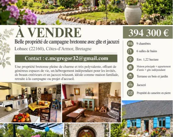 Splendide longere avec 2 gîtes