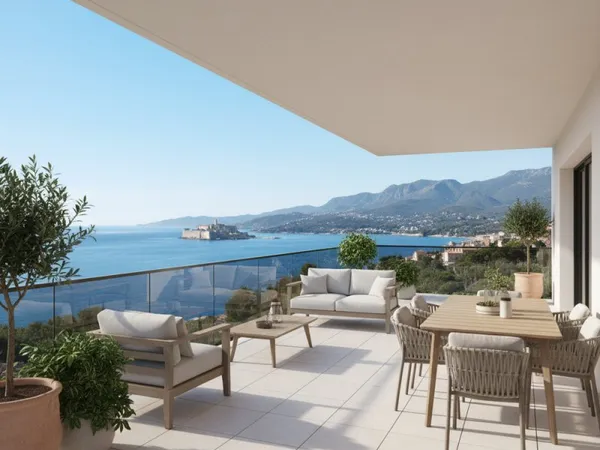 (FR/EN) DERNIER ÉTAGE VUE MER AVEC EXTERIEUR - Piscine, Calme + Avantages du Neuf