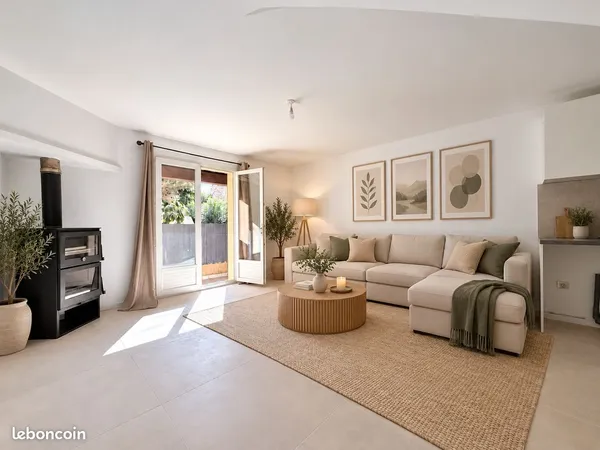Maison F3 duplex rénovée - Garage + cave 28 m² - Balcon
