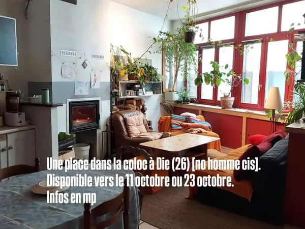 Colocation à Die - 1 chambre de 12m2
