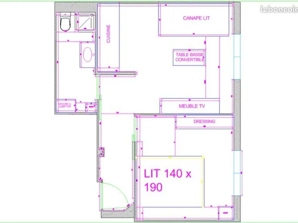 Appartement 2 pièces location
