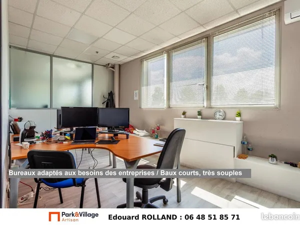 Bureau à louer / Bureau en location de 20 m² à 284 euros / Site gardienné